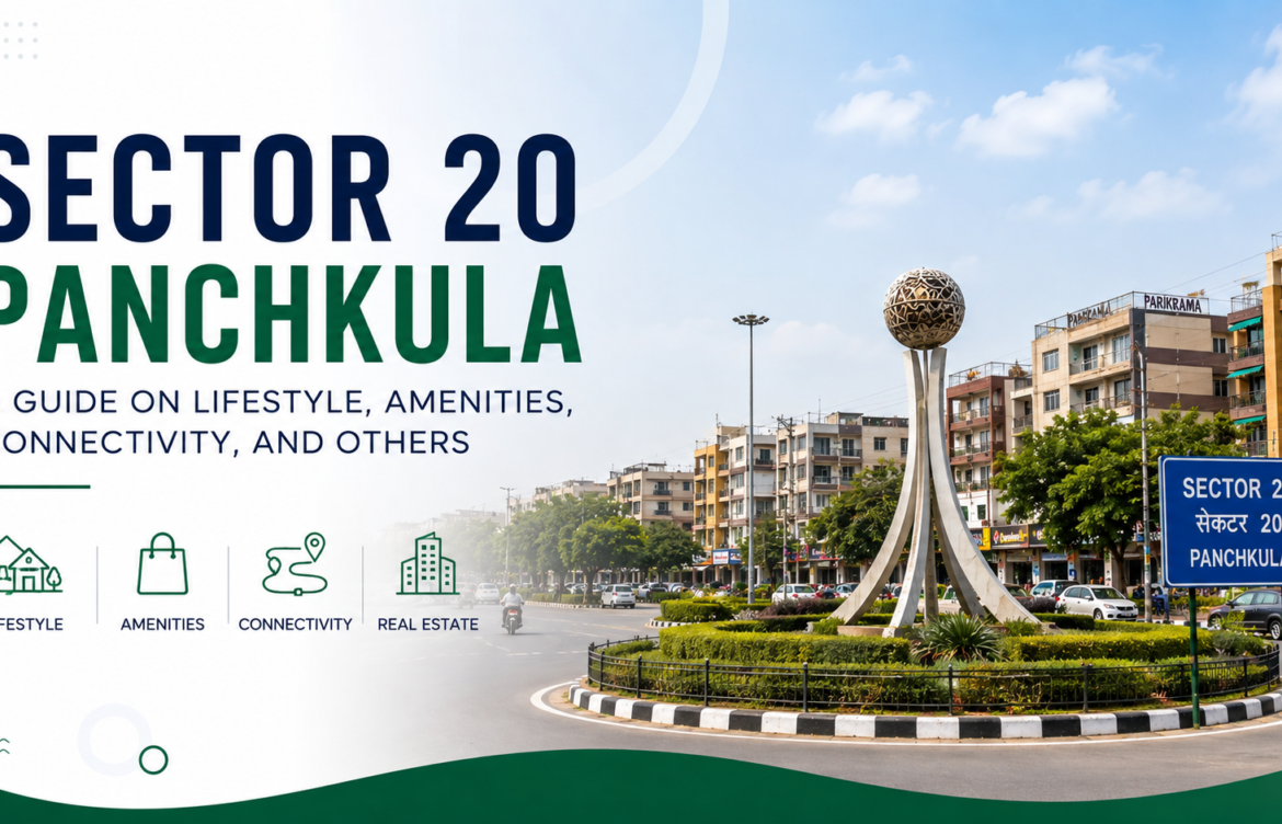 Sector 20 Panchkula showing the locality, residential areas, roads and surrounding amenities